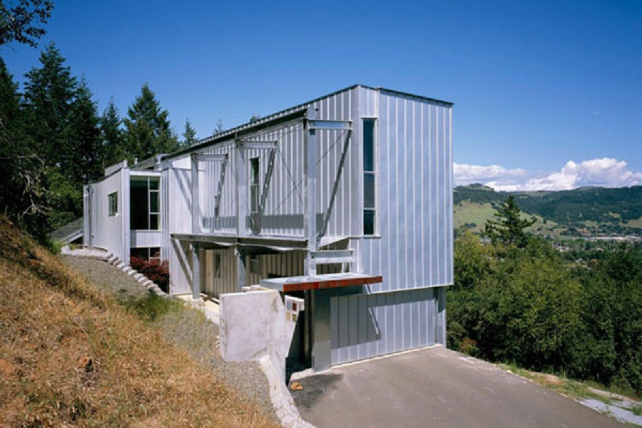 Moderný dom na kopci v Kalifornii: Rezidencia pre Sochára 3
