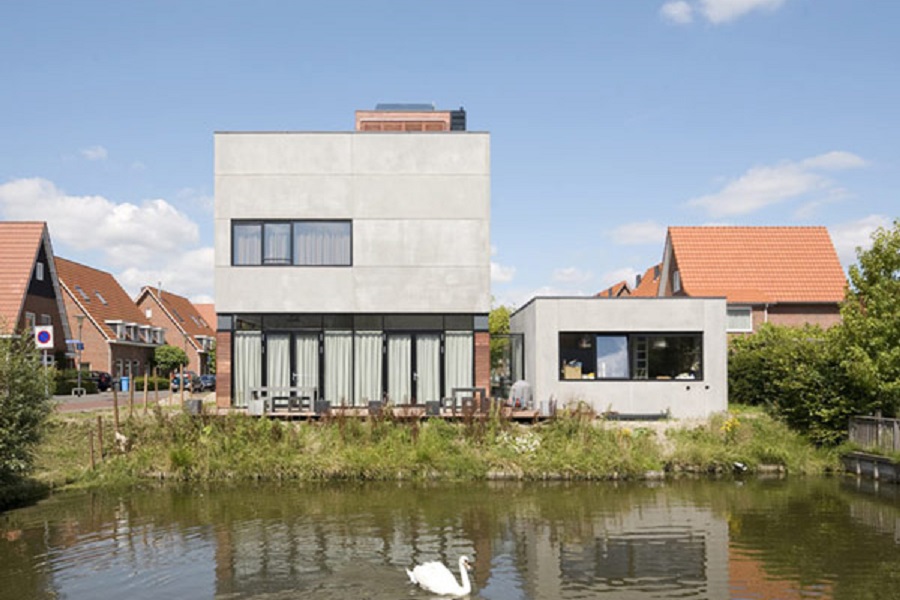 Nízkonákladový moderný dom v Holandsku ponúkajúci vysoký životný štandard