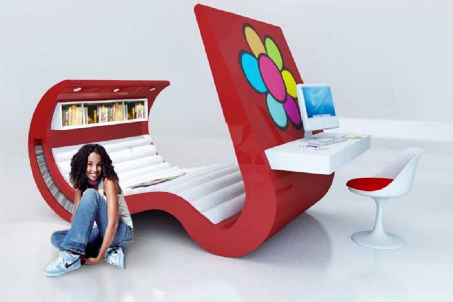 Nádherný Hi-Tech nábytok pre tínedžerov