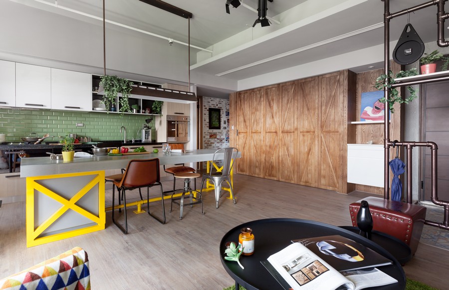 Hravý prístup k modernému bývaniu v Taiwane: Rodinné Ihrisko navrhnuté Domom Dizajnu 