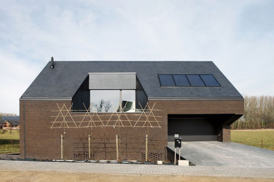Tvorivý dom v Belgicku, v ktorom sa striedajú otvorené a uzavreté 